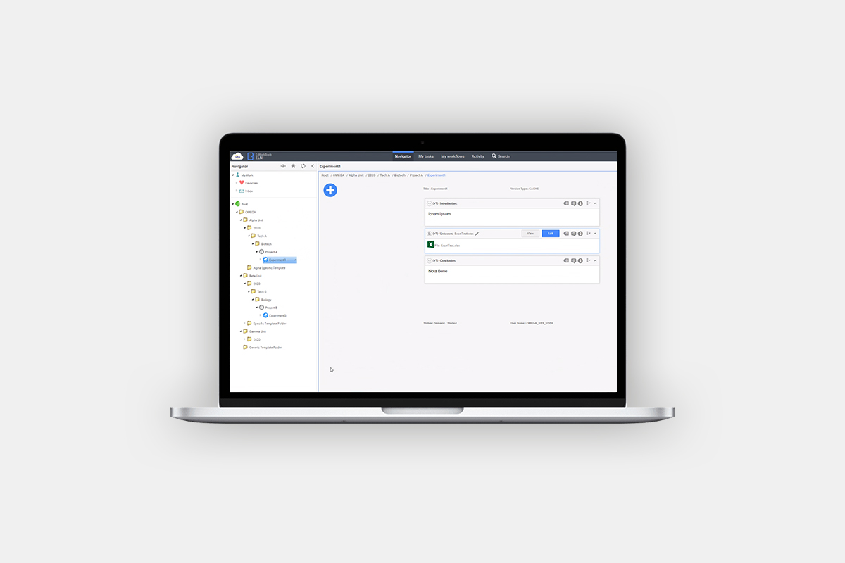 Interface E-Workbook Solvay