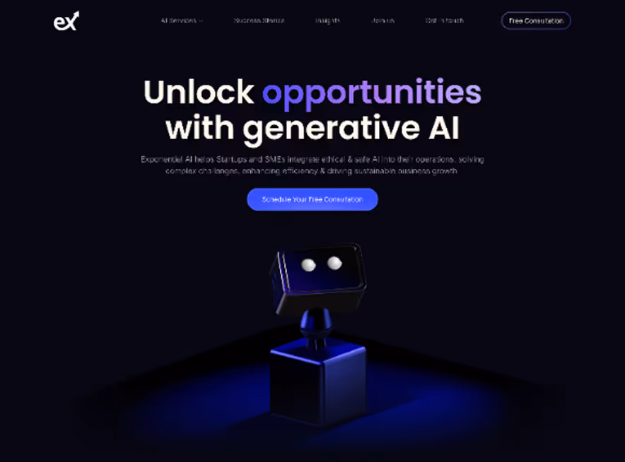Screenshot of a webflow website developed by KokotideStudio