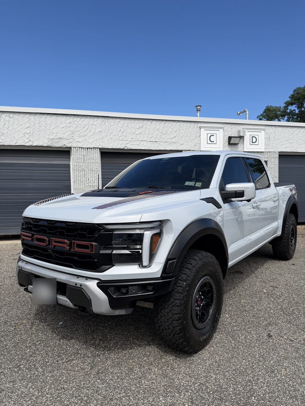 White Ford Raptor with paint protection film, Royalty Inc West Babylon