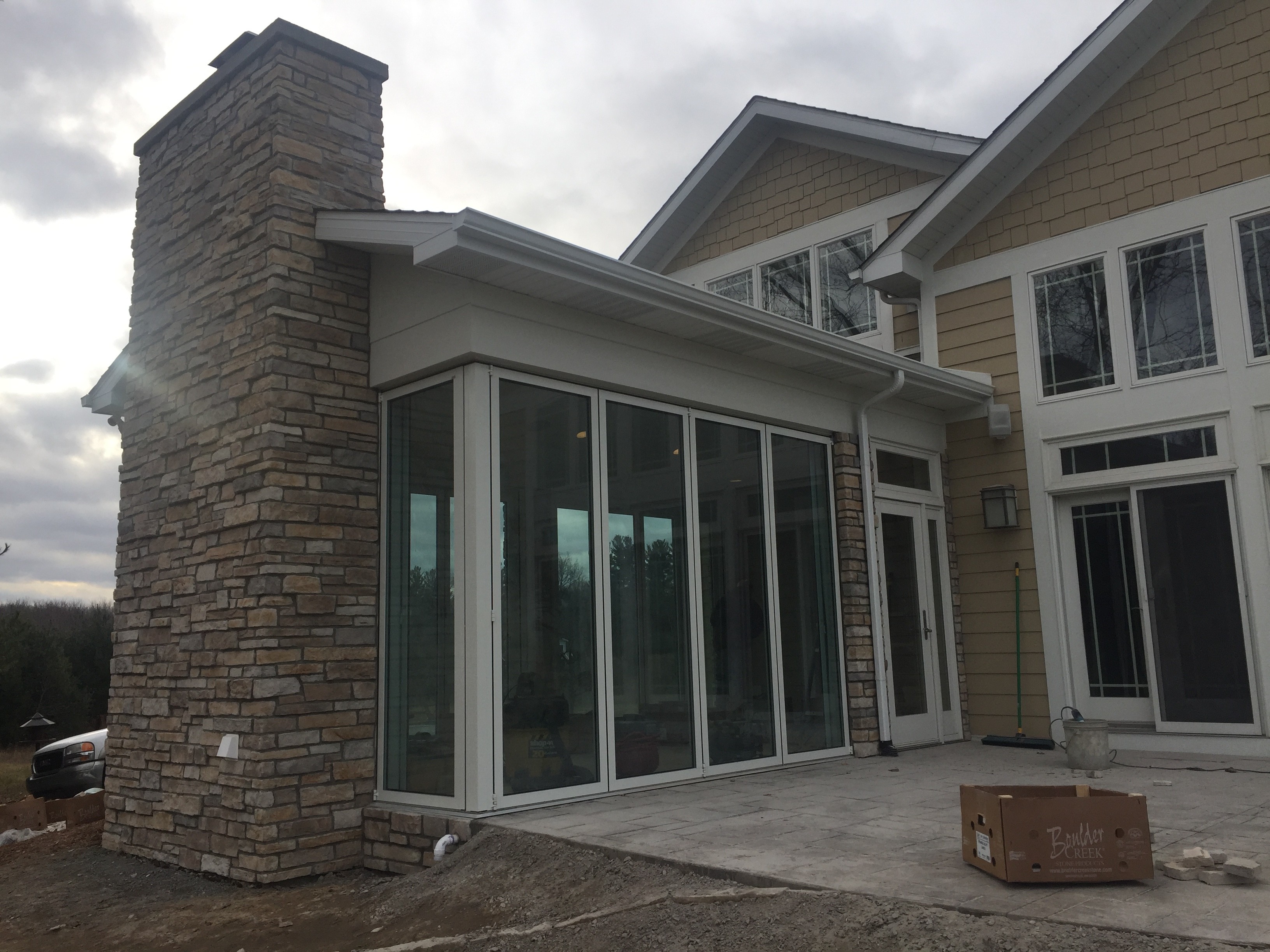 Porch addition in Bay City, MI by Schiebner Construction