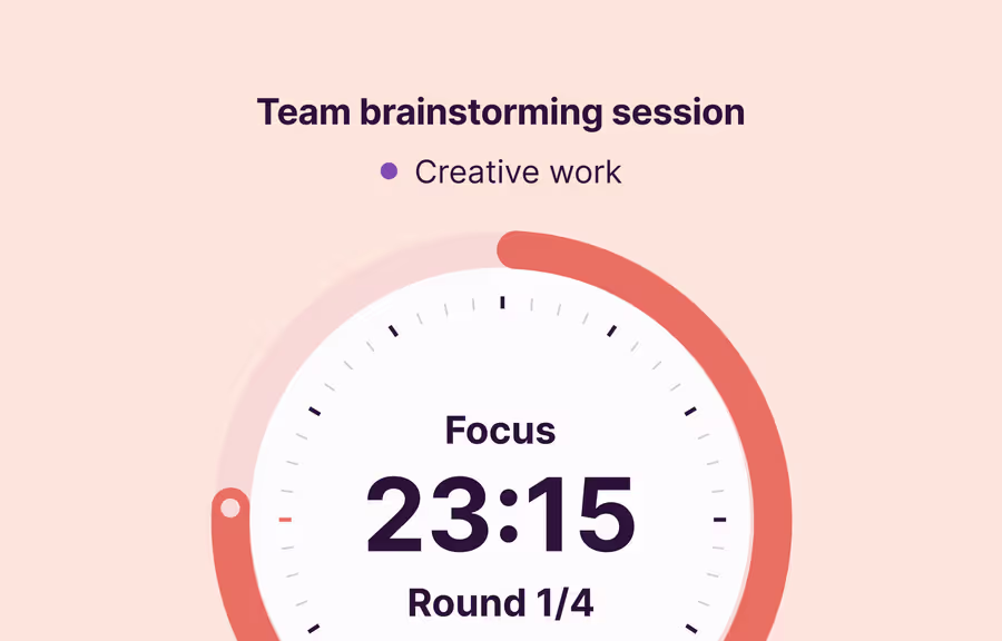 Time tracking goals dashboard