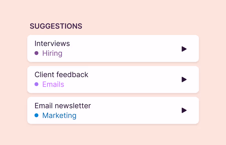 Time tracking goals dashboard