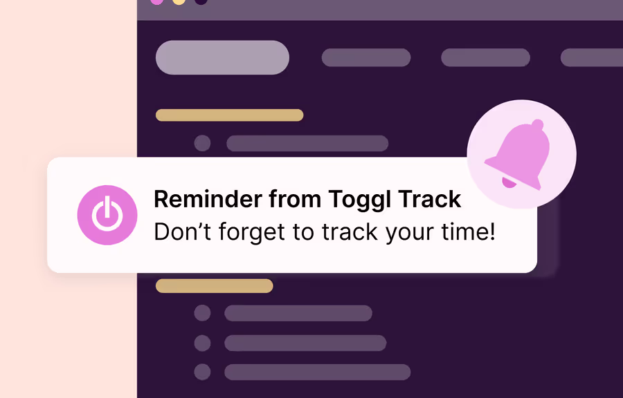 Time tracking goals dashboard
