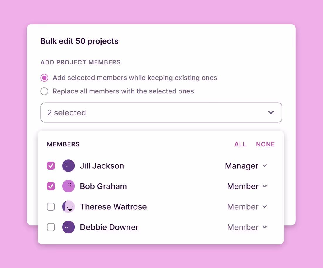 Time tracking goals dashboard