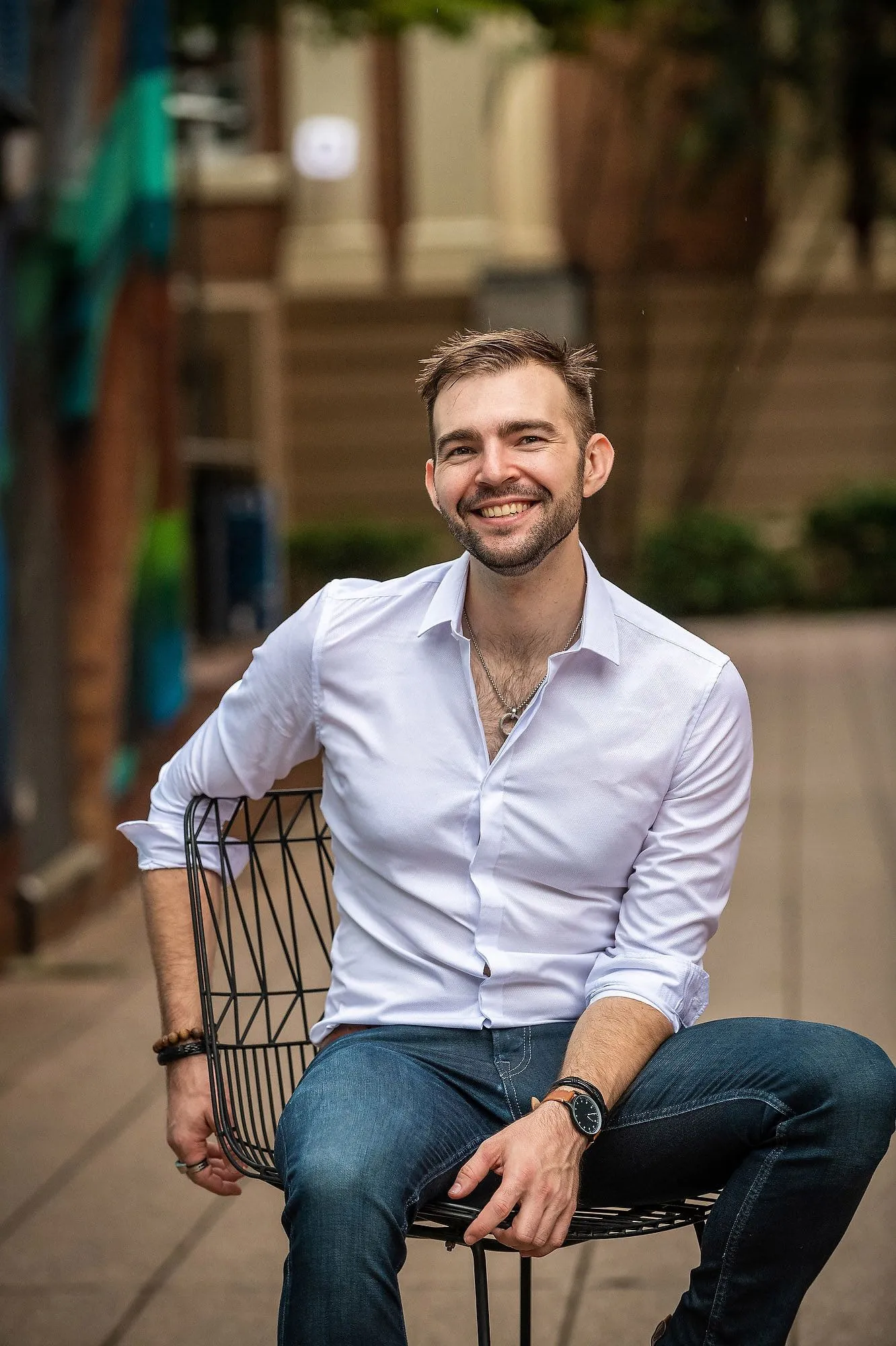 Natural business portrait for a Brisbane brand library