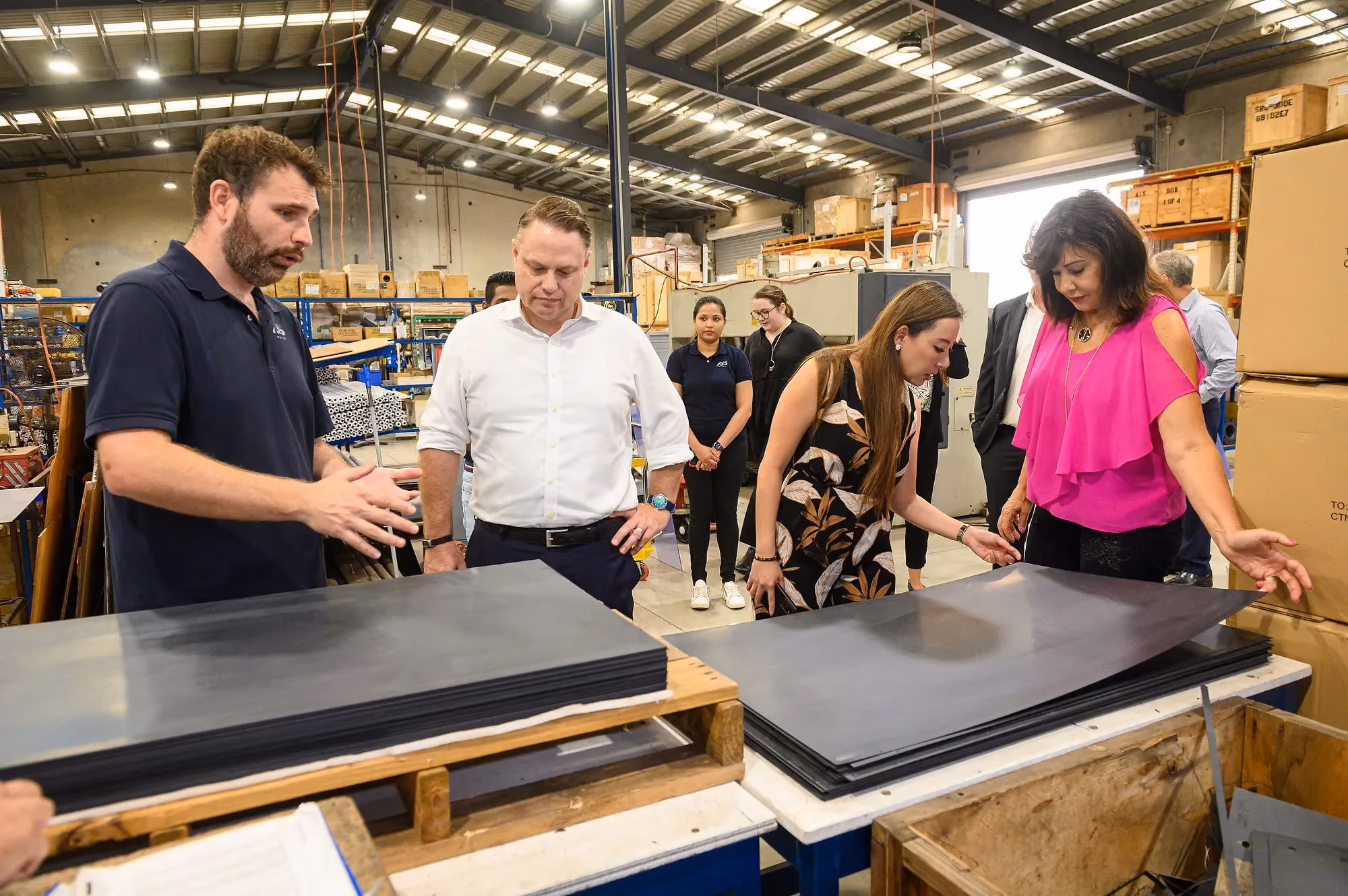 Brisbane industrial team photographed for branded content