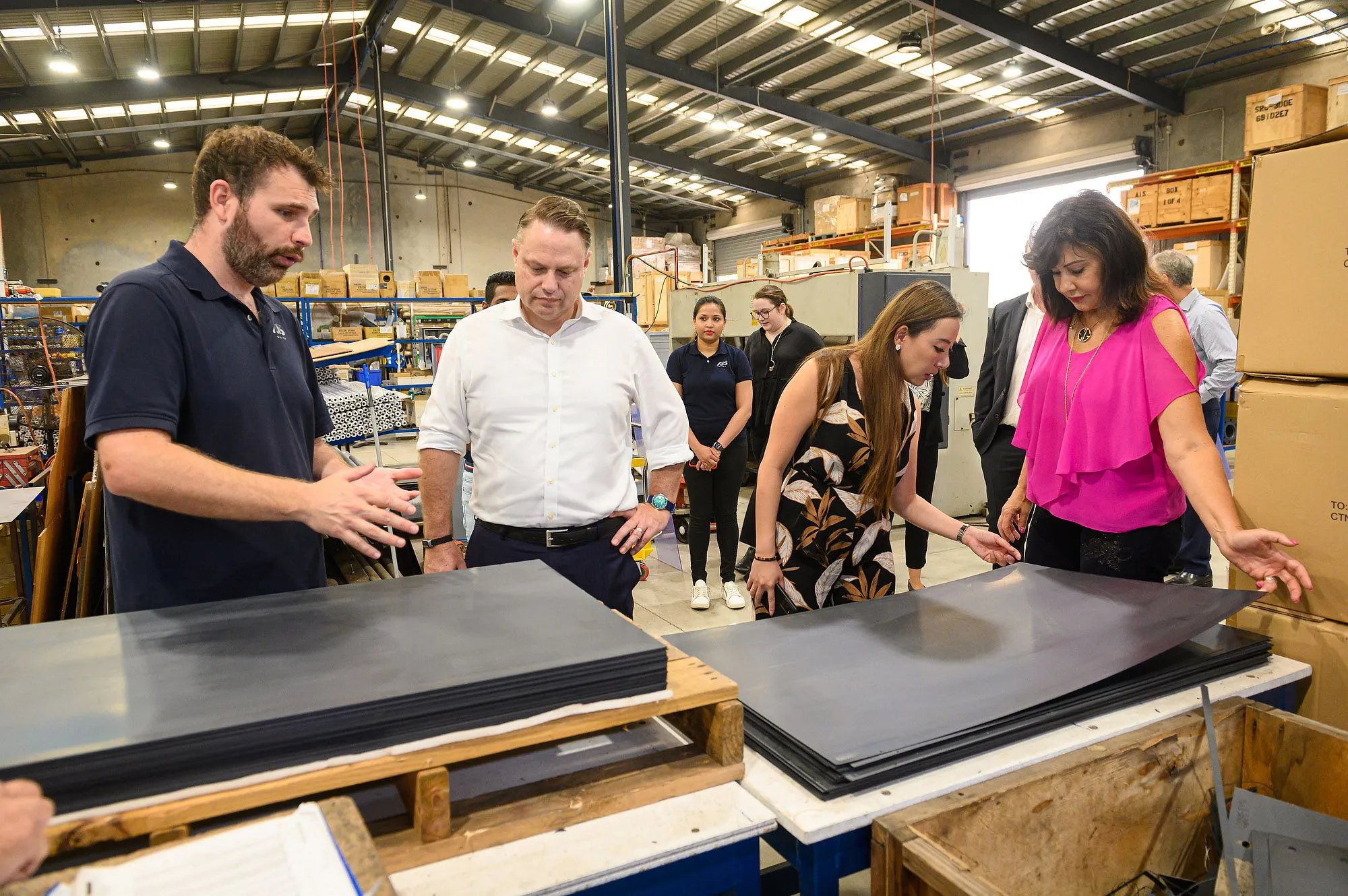 Brisbane industrial team photographed for branded content