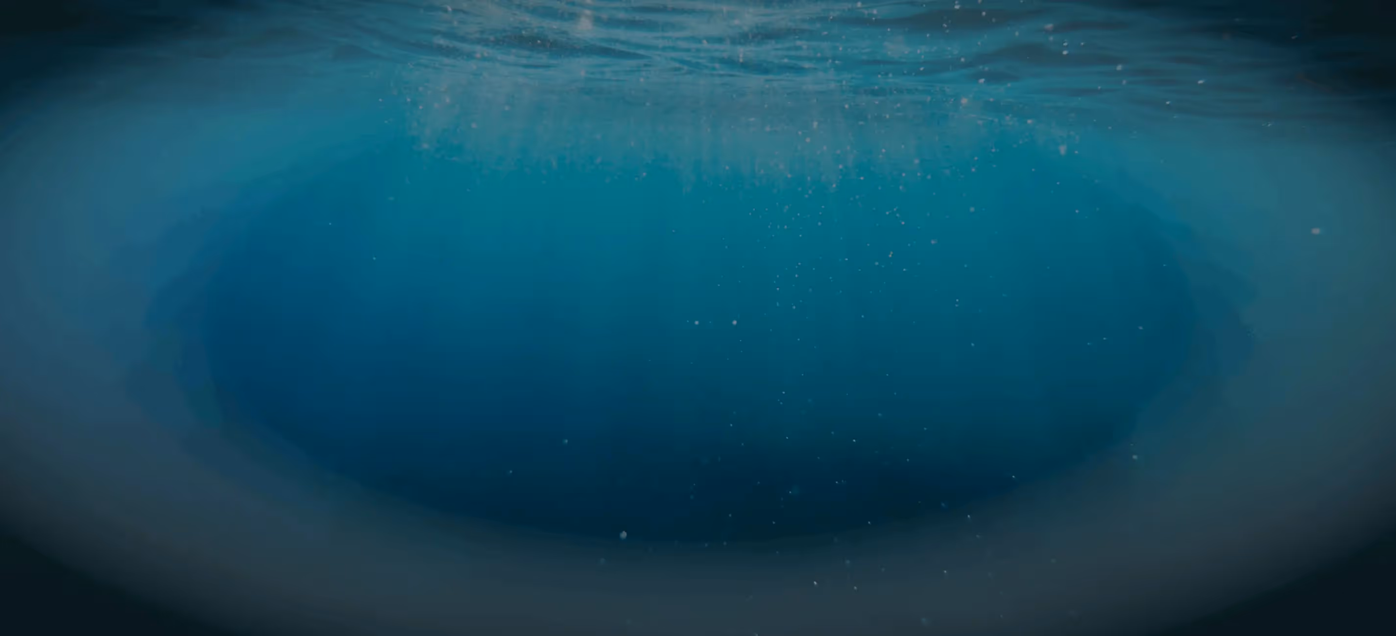 Aerial view of snorkelers at Kealakekua Bay and Place of Refuge on the Big Island of Hawaii