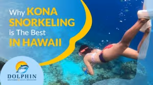 woman snorkeling in Kona