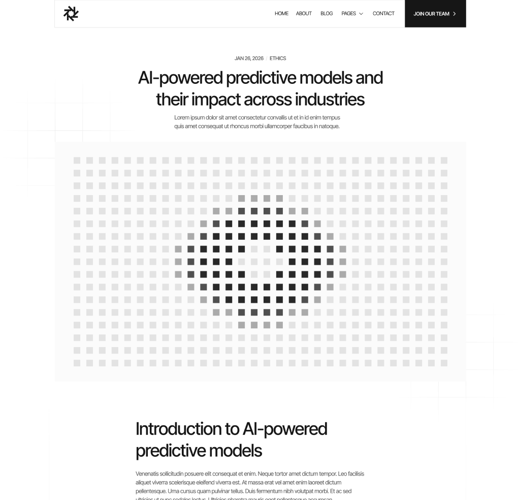 Blog Post - Quantum | Webflow Template