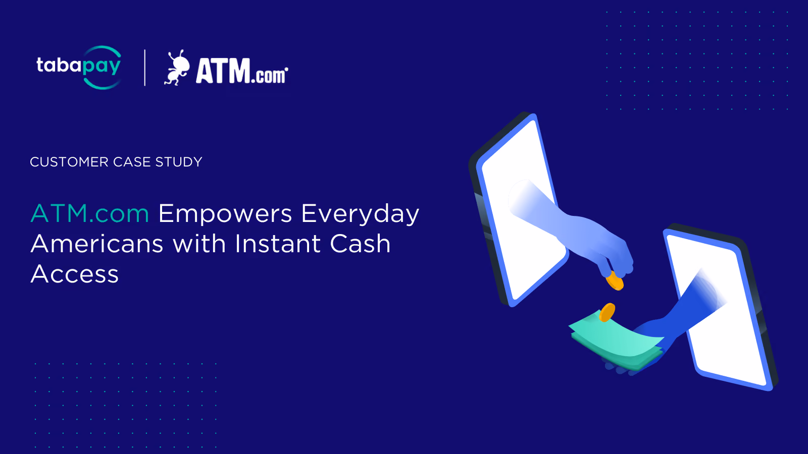 ATM.com addresses the needs of everyday Americans by providing instant access to cash