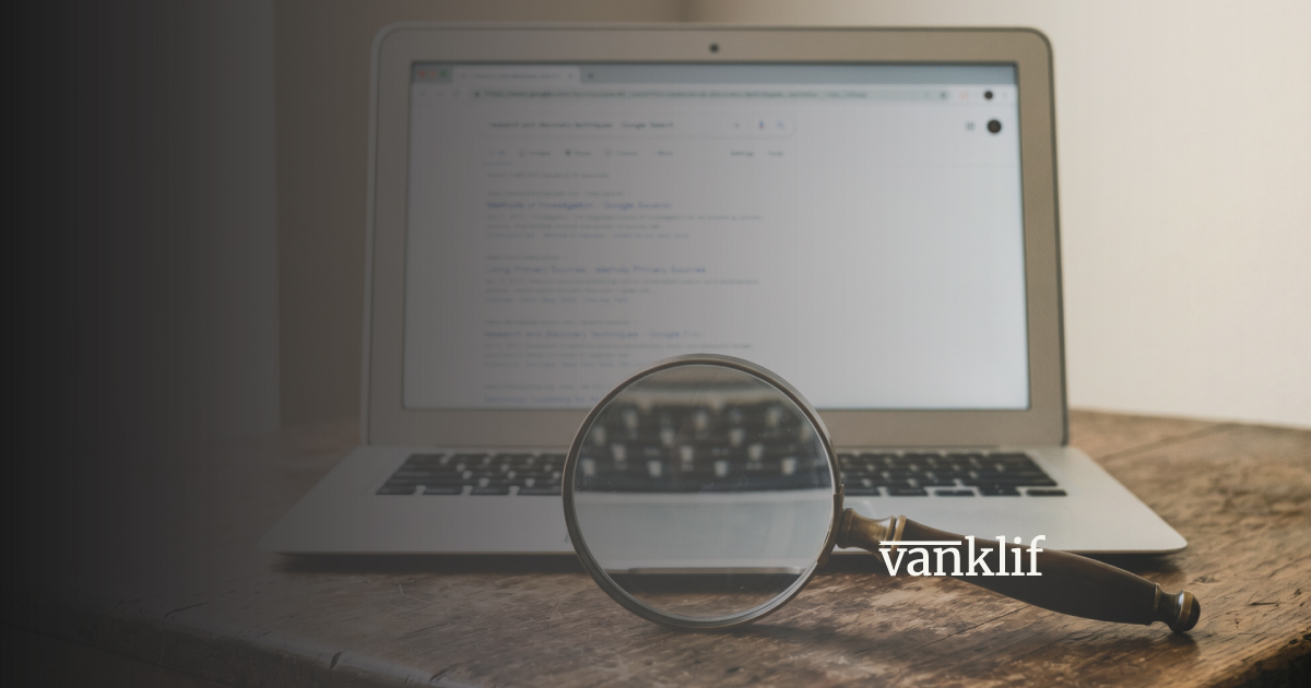 Magnifying glass looking at home care seo websites on google search results