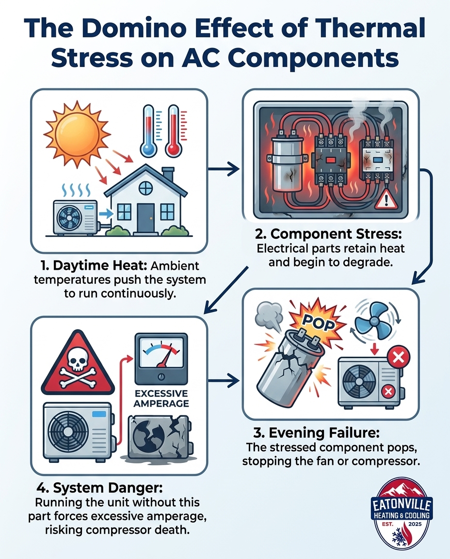 The Domino Effect of Thermal Stress on AC Components