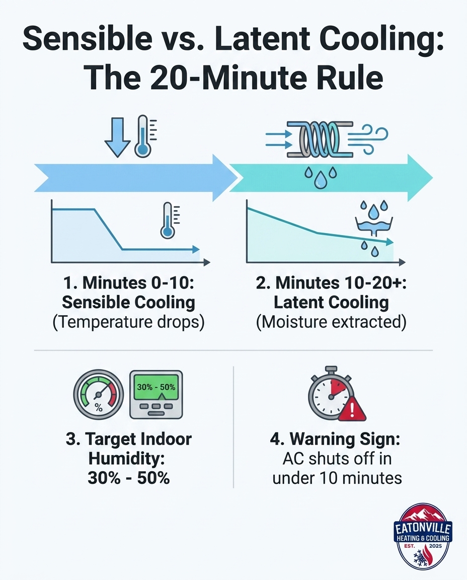 Sensible vs. Latent Cooling: The 20-Minute Rule