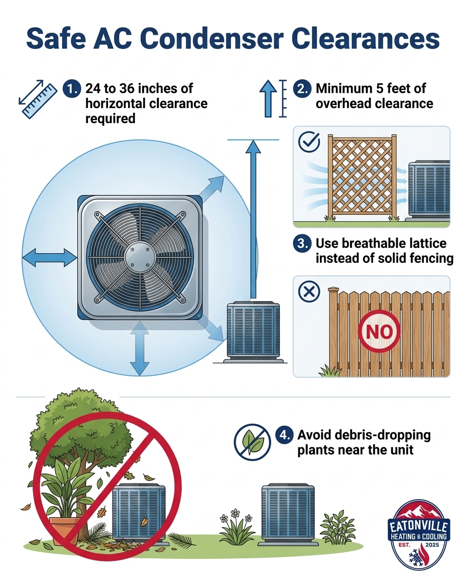 Safe AC Condenser Clearances
