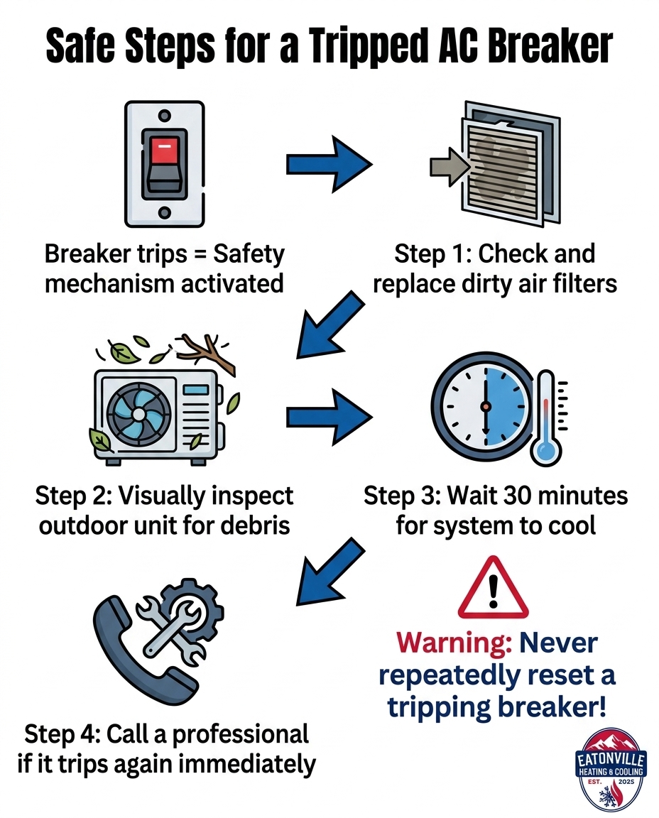 Safe Steps for a Tripped AC Breaker