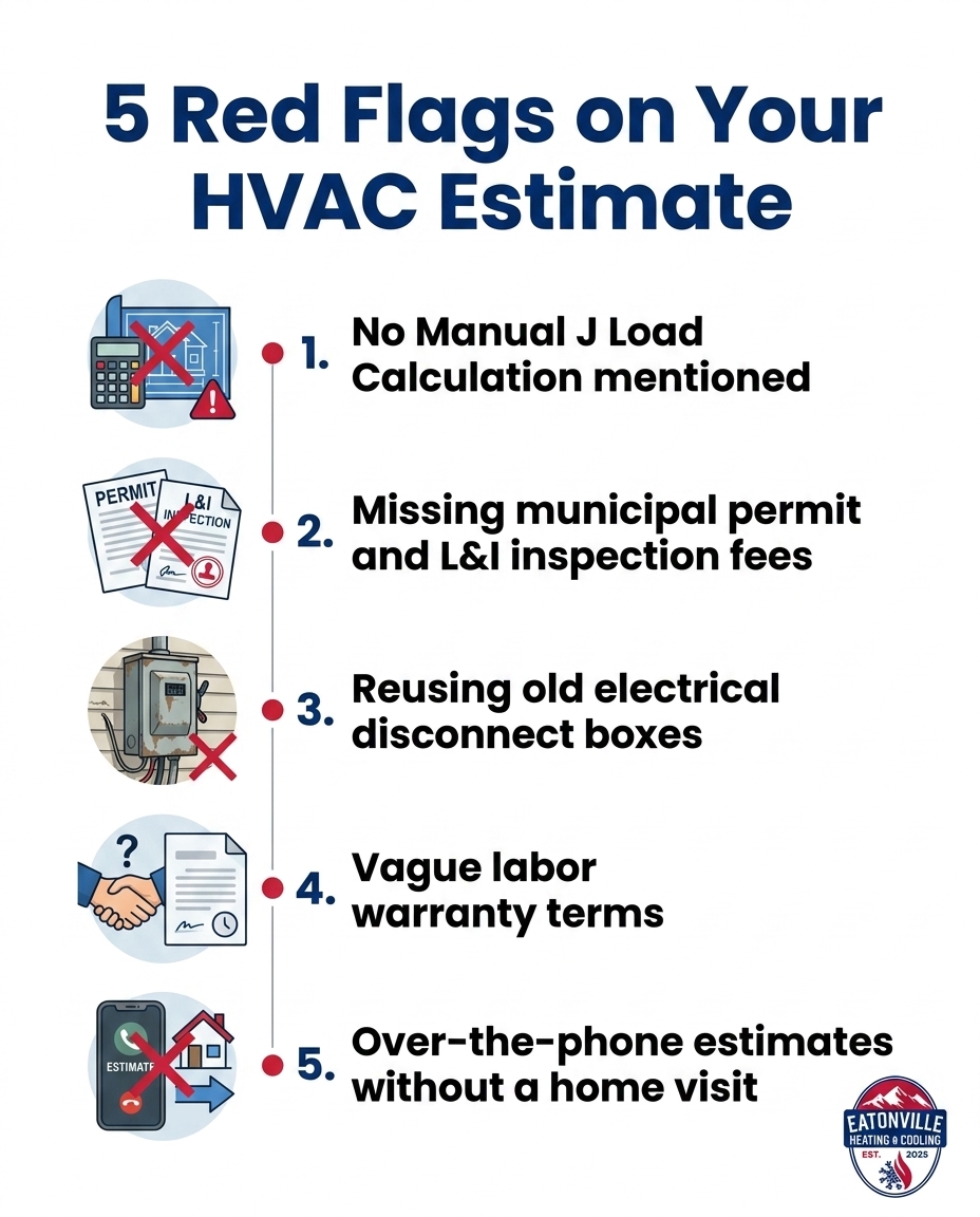 5 Red Flags on Your HVAC Estimate