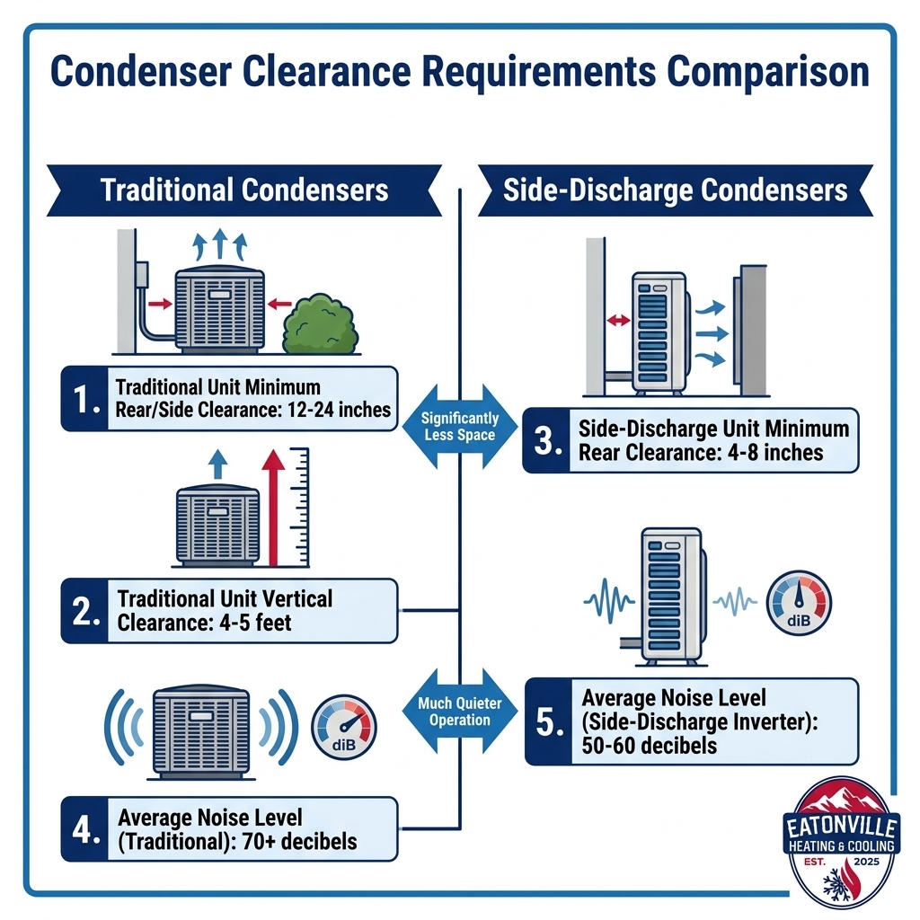 Condenser Clearance Requirements Comparison