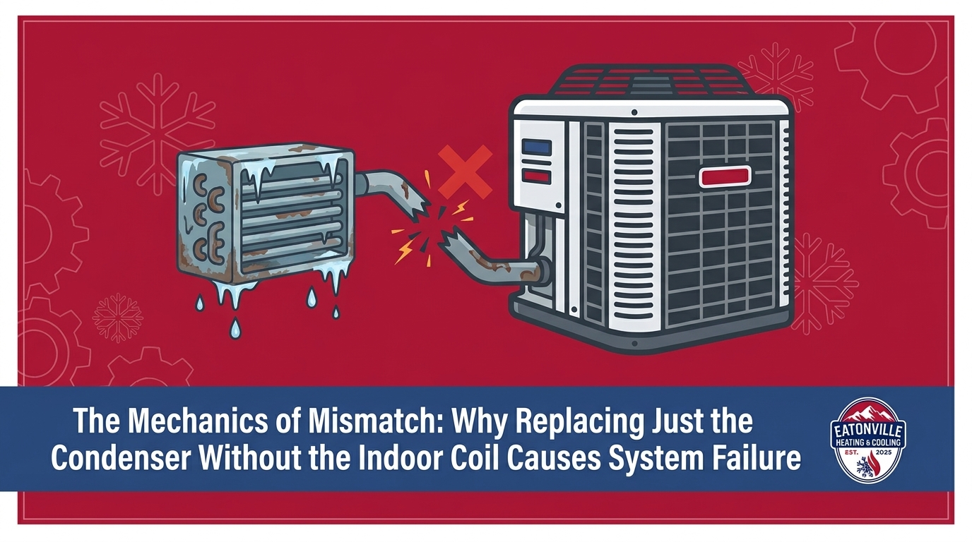 The Mechanics of Mismatch: Why Replacing Just the Condenser Without the Indoor Coil Causes System Failure — featured image