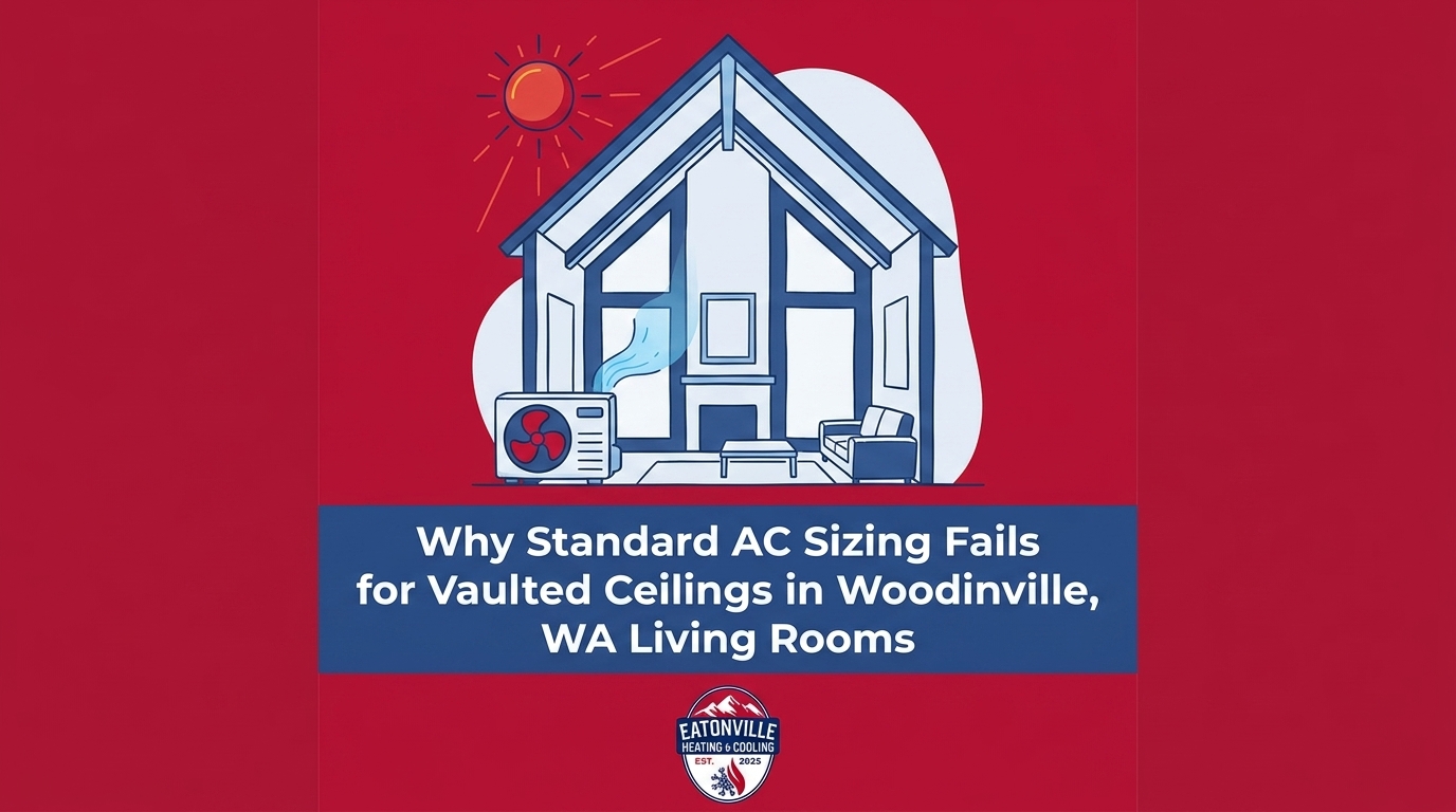 Why Standard AC Sizing Fails for Vaulted Ceilings in Woodinville, WA Living Rooms — featured image