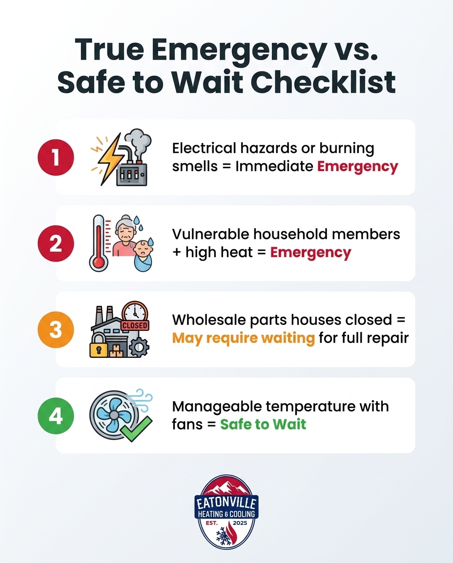 True Emergency vs. Safe to Wait Checklist