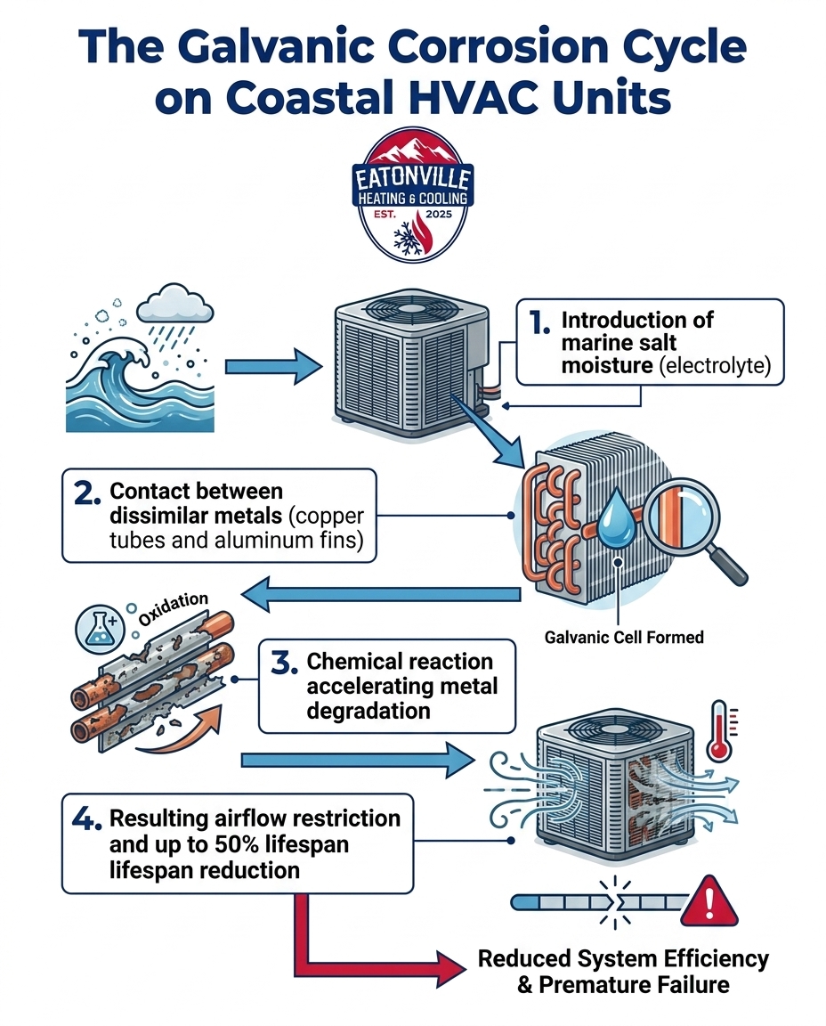 The Galvanic Corrosion Cycle on Coastal HVAC Units