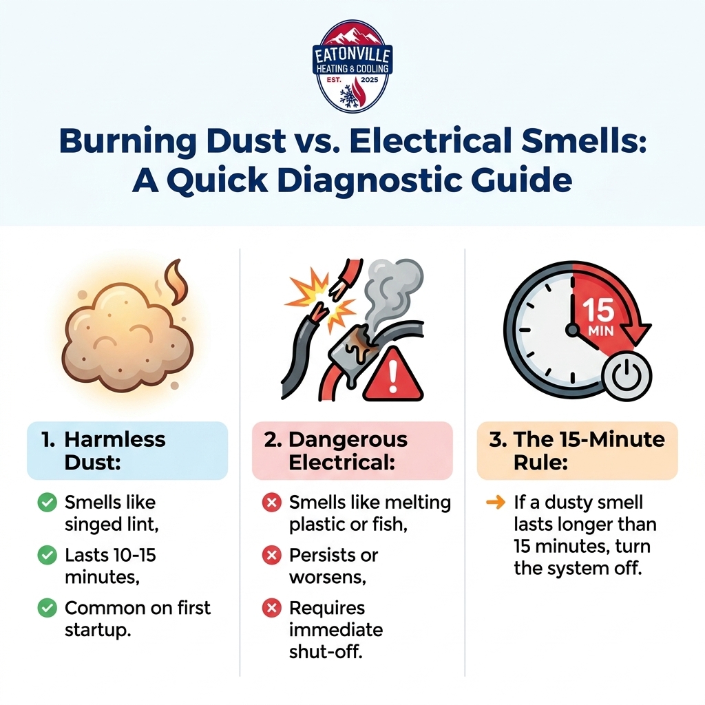 Burning Dust vs. Electrical Smells: A Quick Diagnostic Guide