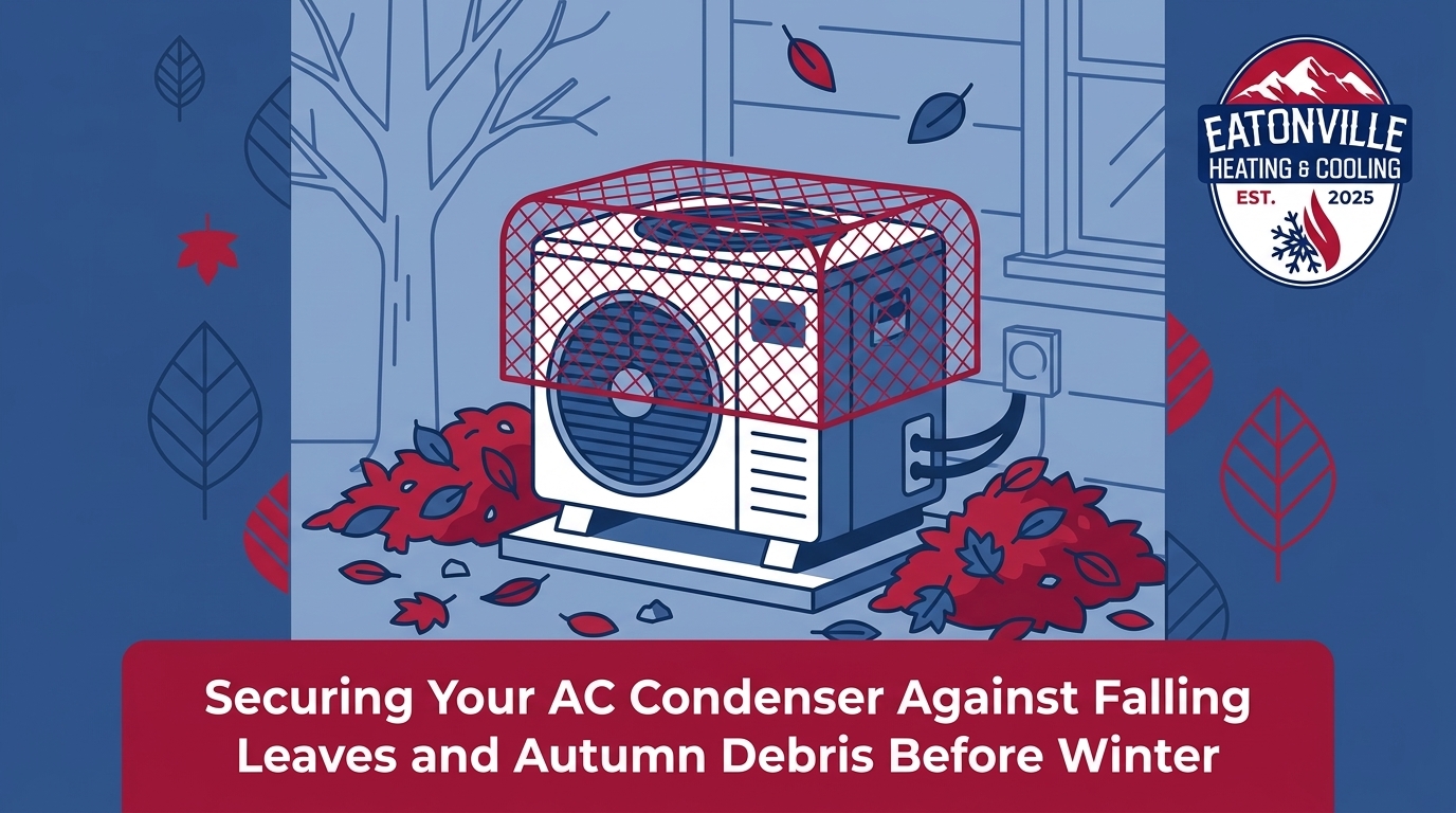 Securing Your AC Condenser Against Falling Leaves and Autumn Debris Before Winter — featured image