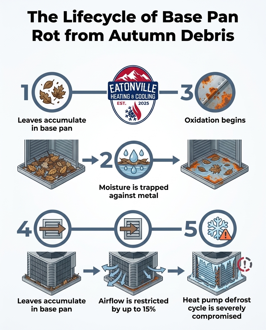 The Lifecycle of Base Pan Rot from Autumn Debris