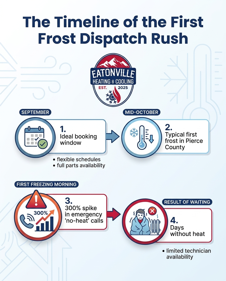 The Timeline of the First Frost Dispatch Rush