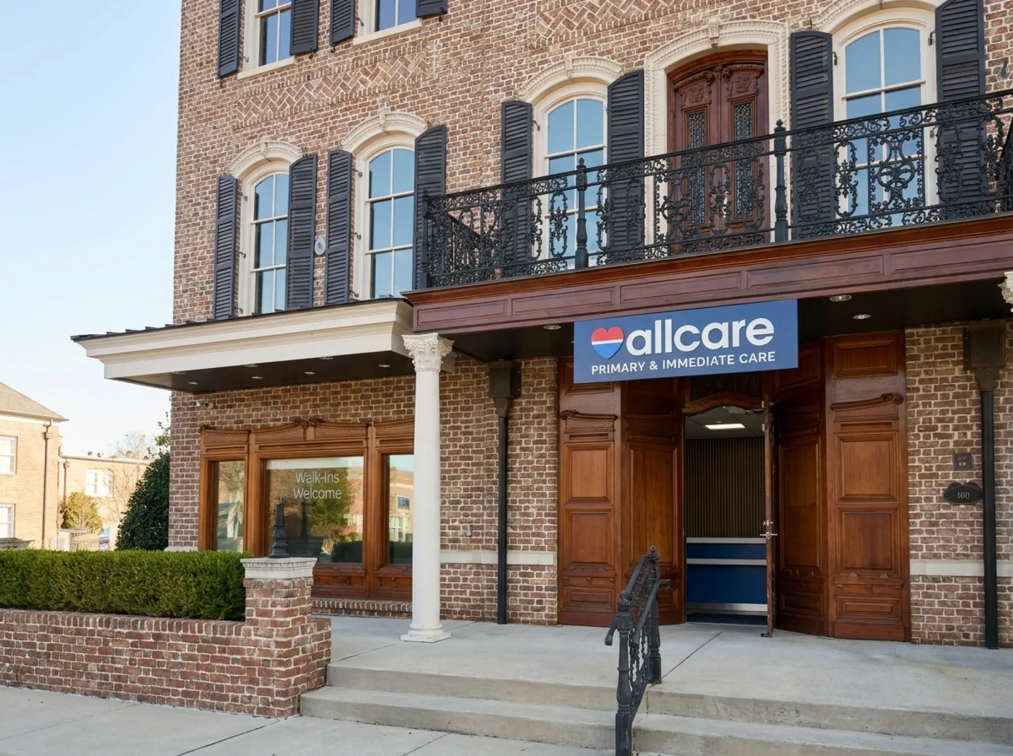 AllCare Primary & Immediate Care clinic exterior in Alpharetta, GA