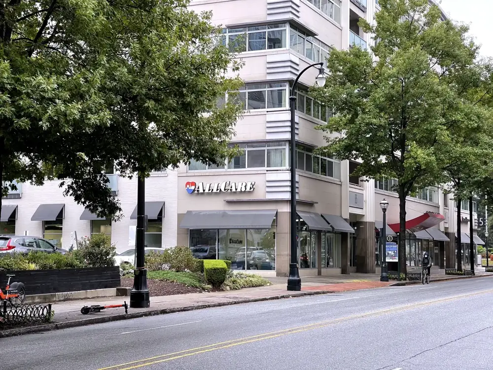 AllCare Primary & Immediate Care Midtown clinic exterior in Atlanta, GA