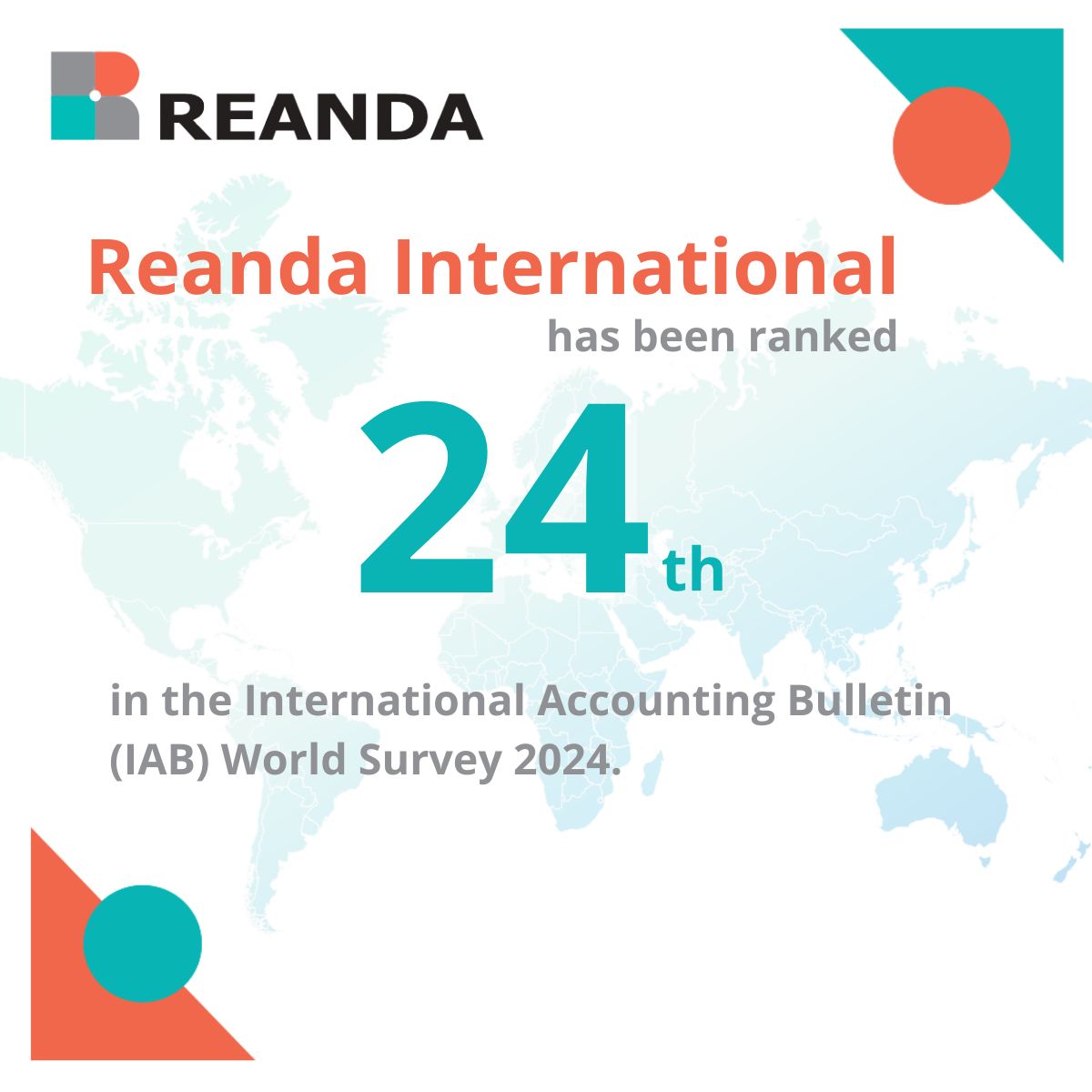 International Accounting Bulletin ranking Reanda 24th