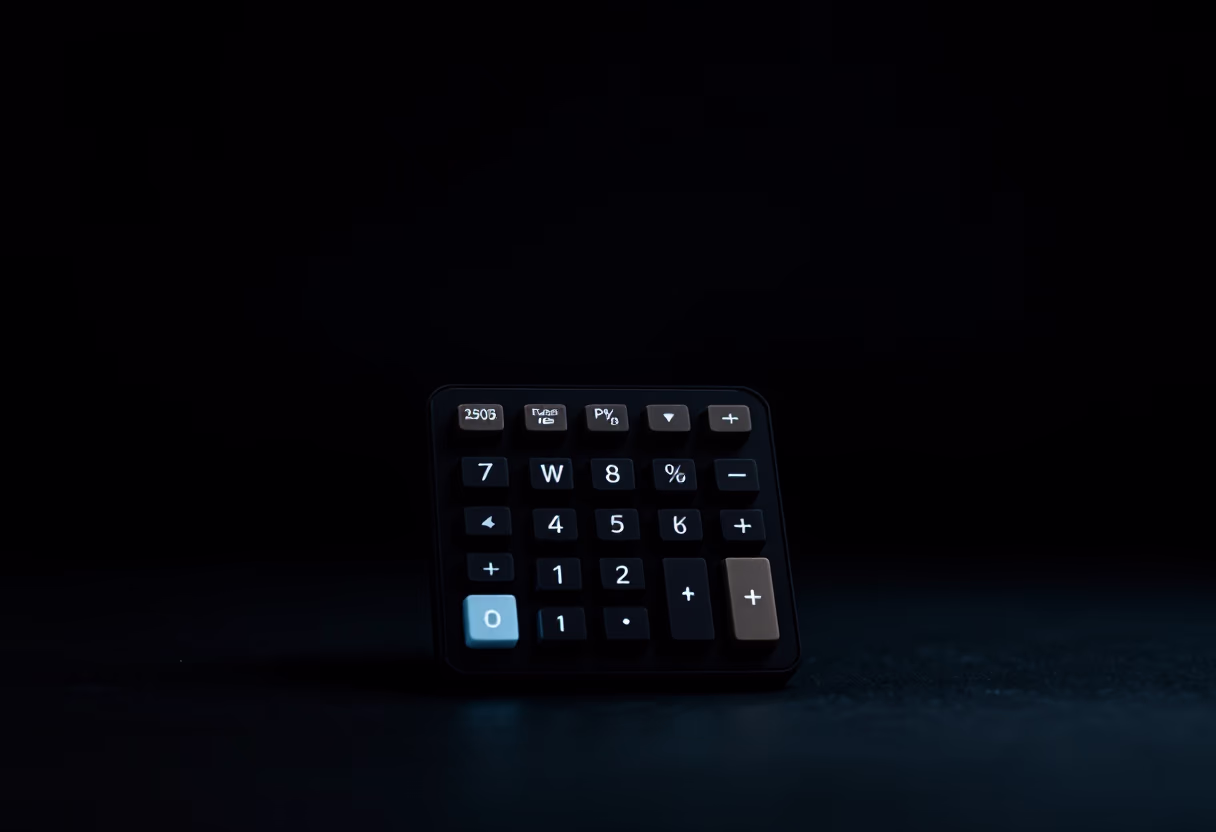 background image of calculator on desk