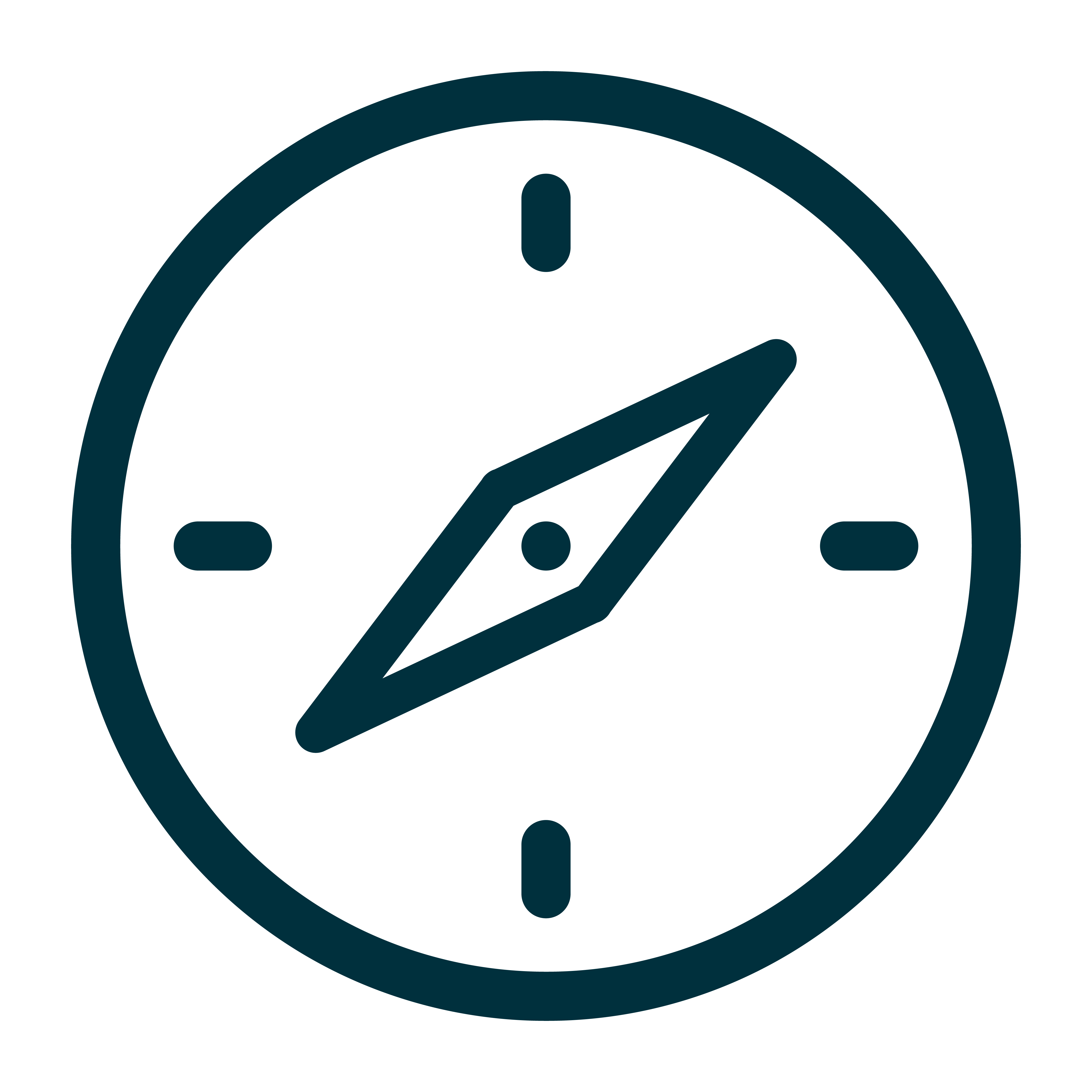 Compass icon for setting direction