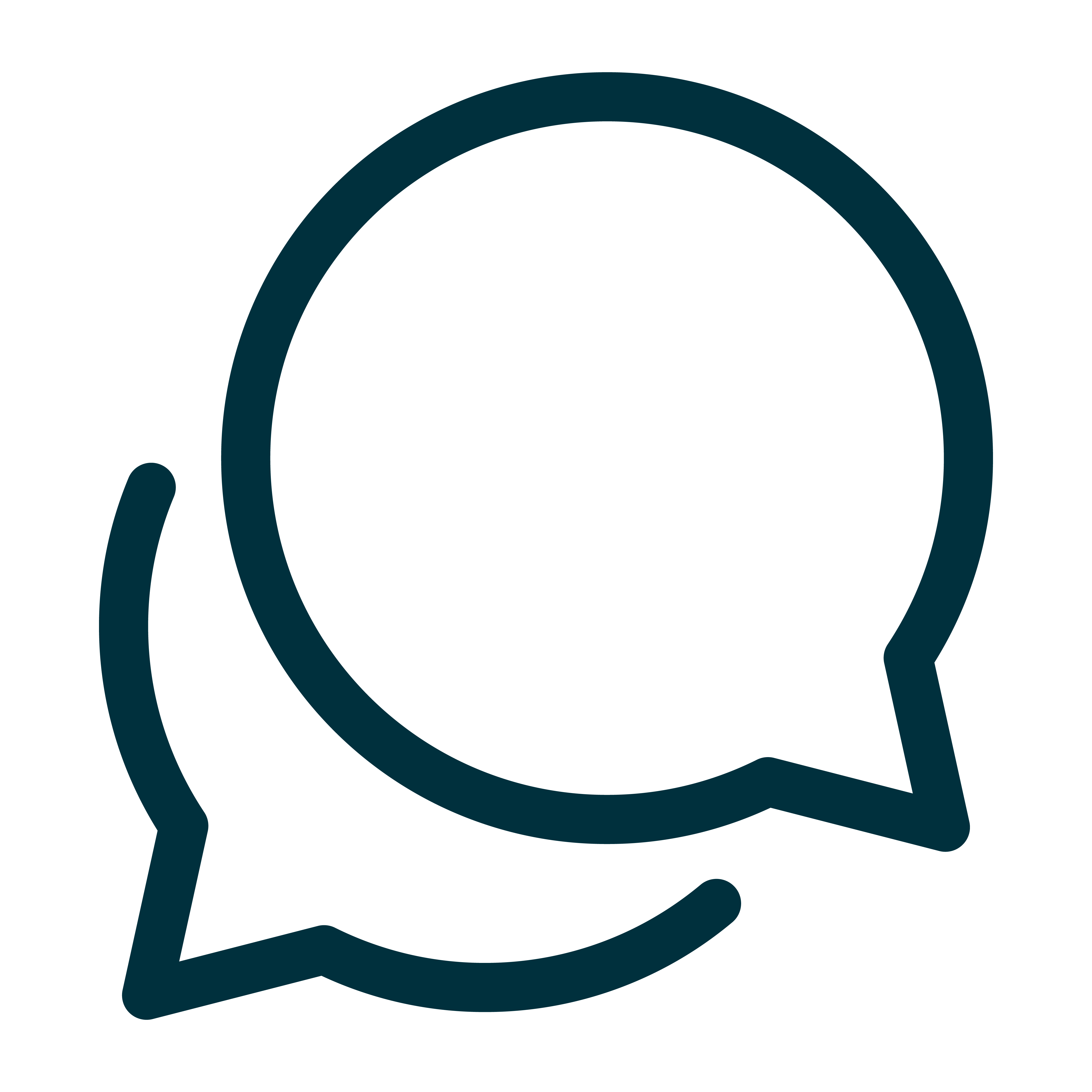 Speech bubble icons for conversation