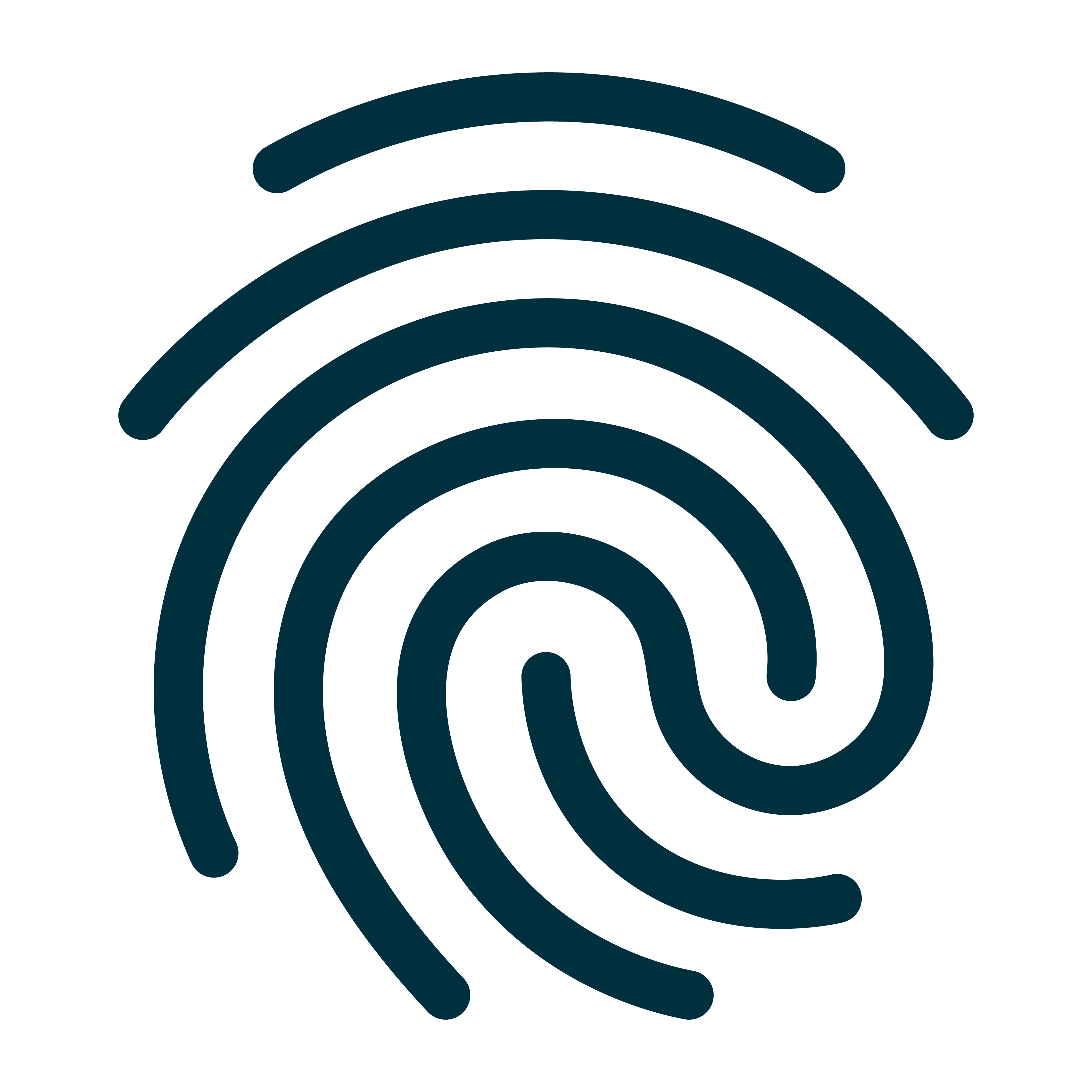 Fingerprint icon for human behaviours