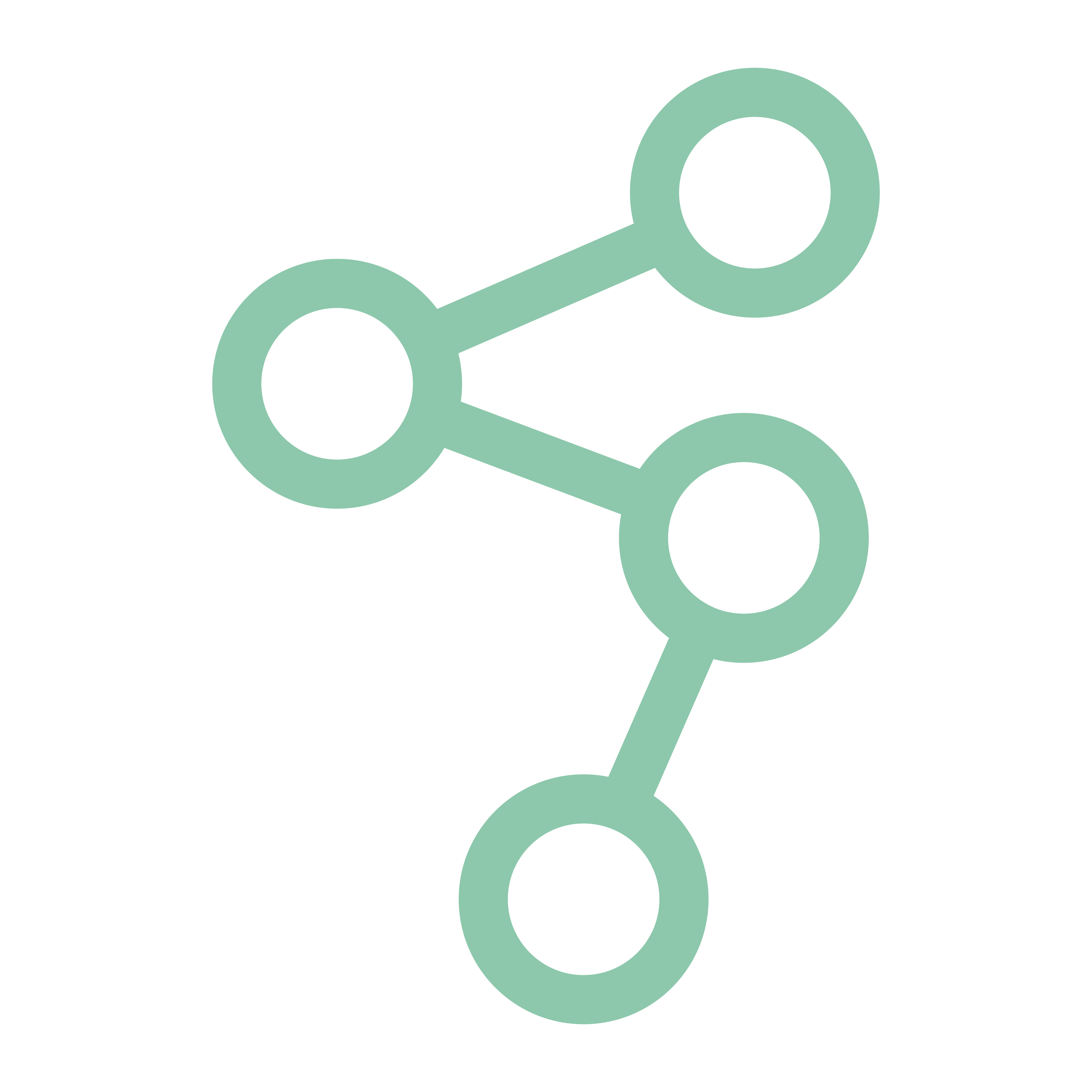 Icon showing joined dots