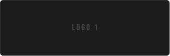 Dark rectangular background with faint text reading 'LOGO 1' in the center.