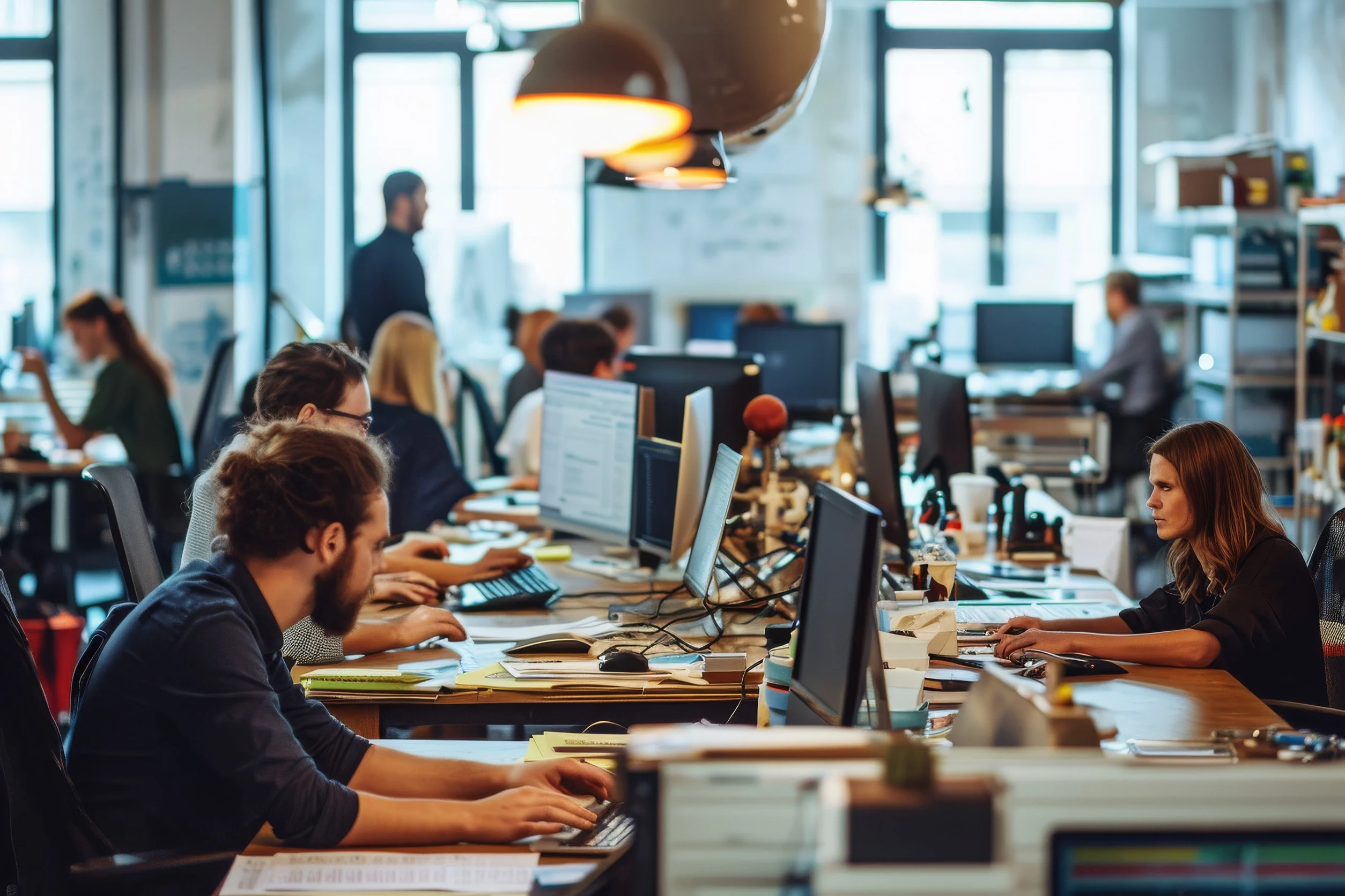 Il tipico ambiente di un'aenzia di brand identity
