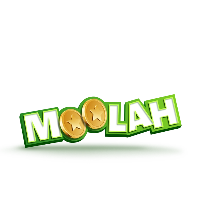 a logo with text and gold coins