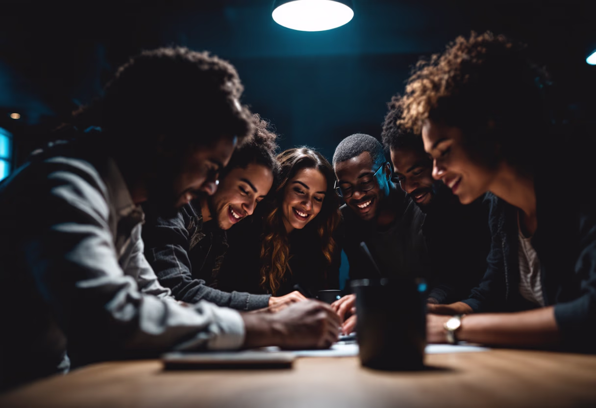 image of diverse group collaboration (for a hr tech)