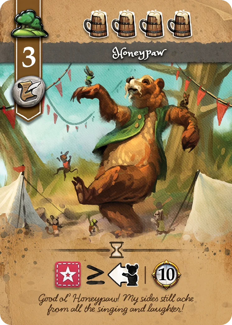 Everdell Journeys Card Honeypaw