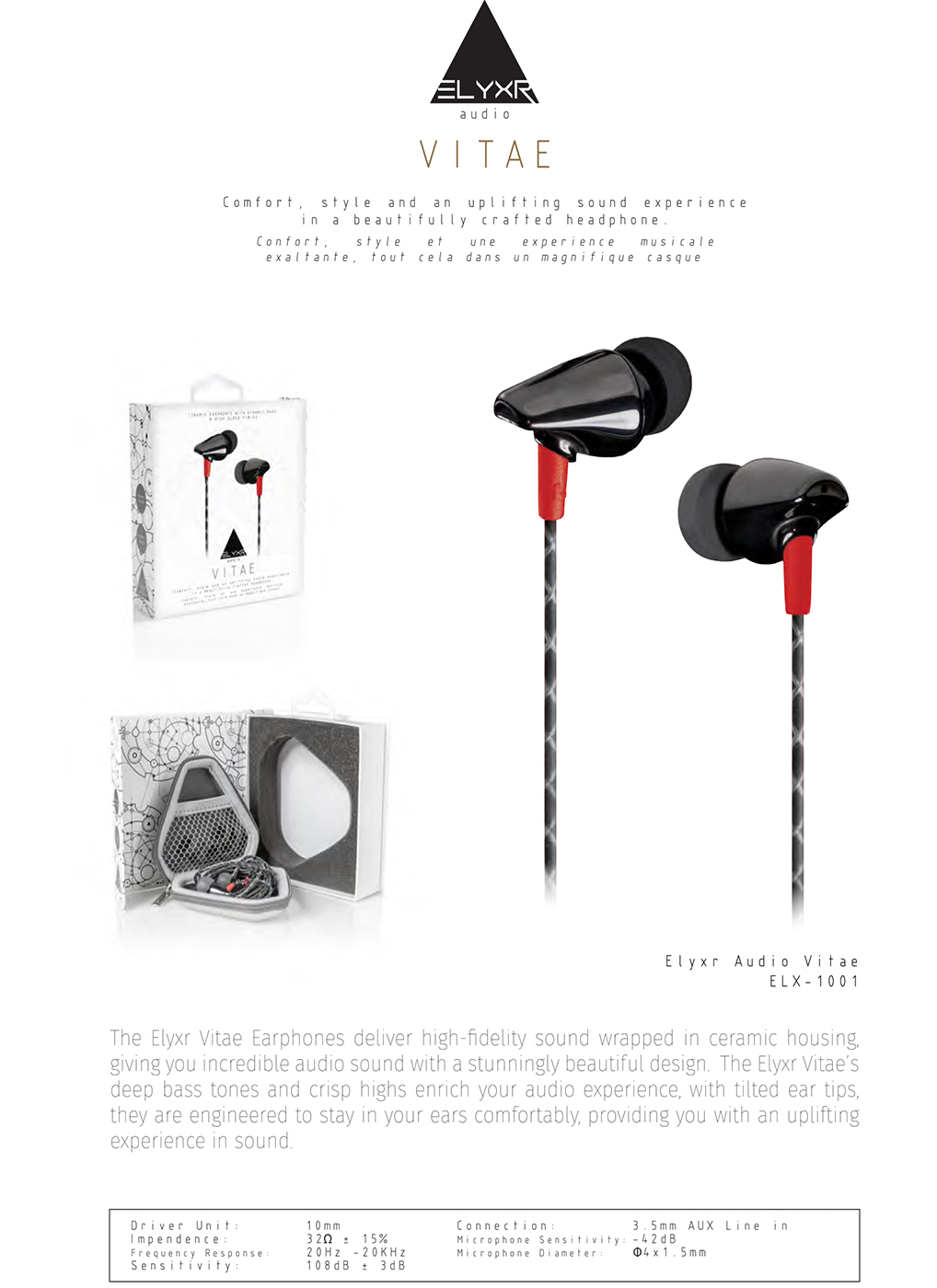 Elyxr Vitae Earphones Advertisement - Commercial Photography © David Cantwell Photography