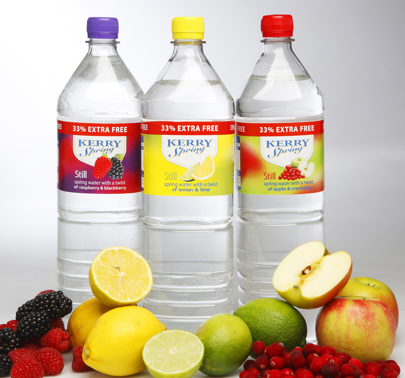 Kerry Spring Sparkling Water Range - Packshot Photography © David Cantwell Photography