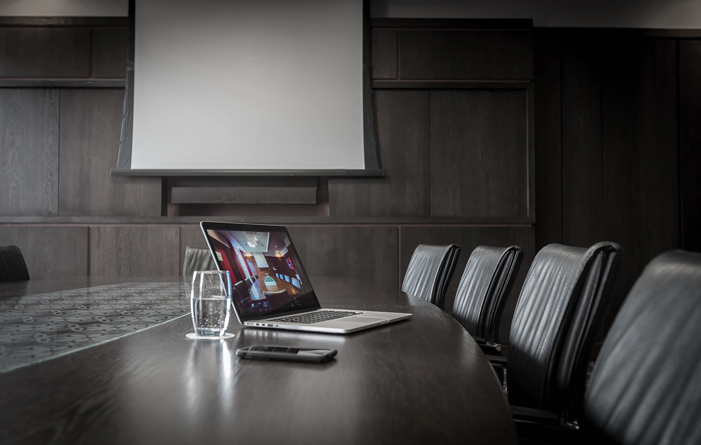 Boardroom Table and Laptop - Corporate Photographer  © David Cantwell Photography