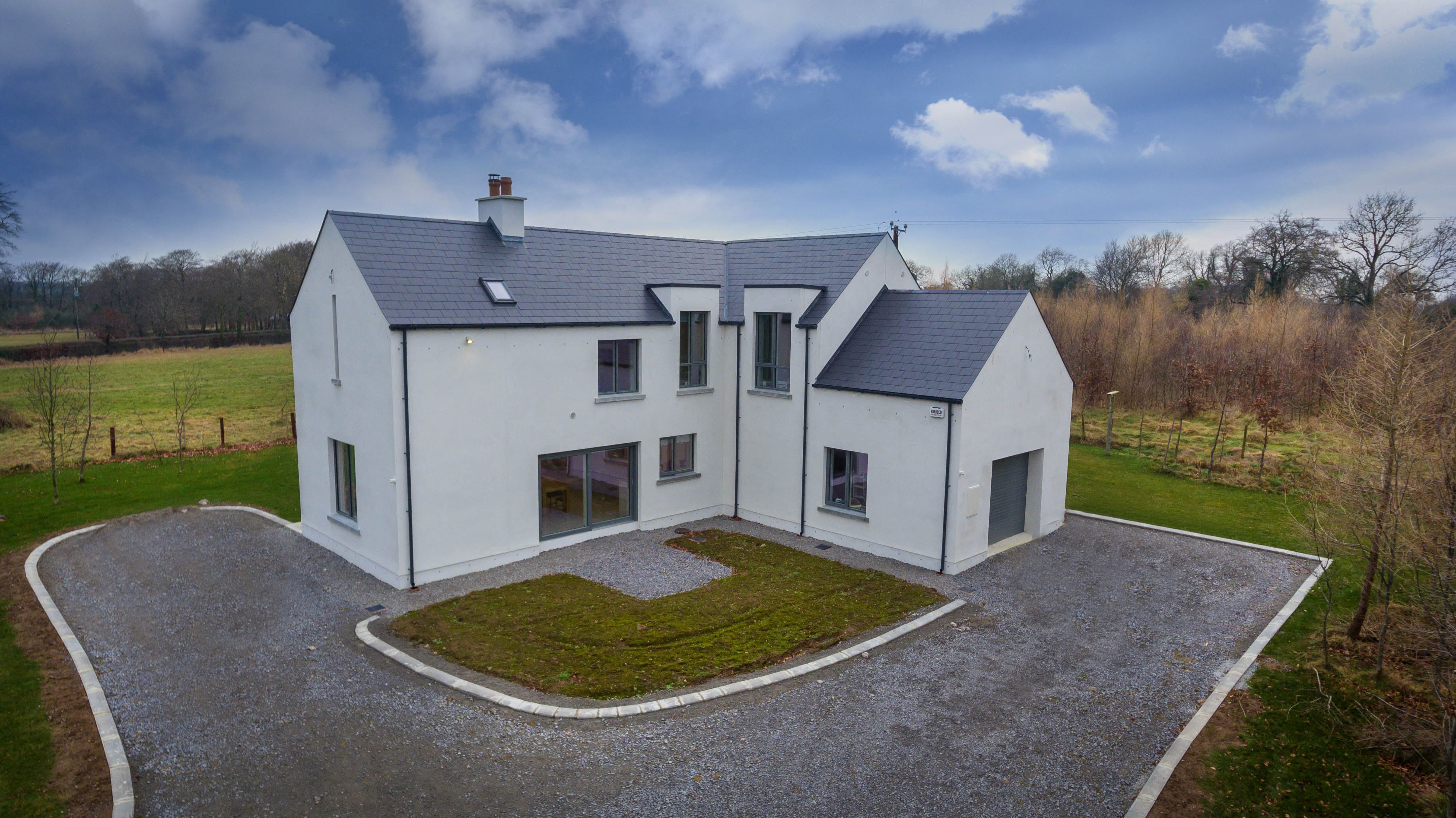 Drone Photography of House Designed by McKenna Architects © David Cantwell Photography