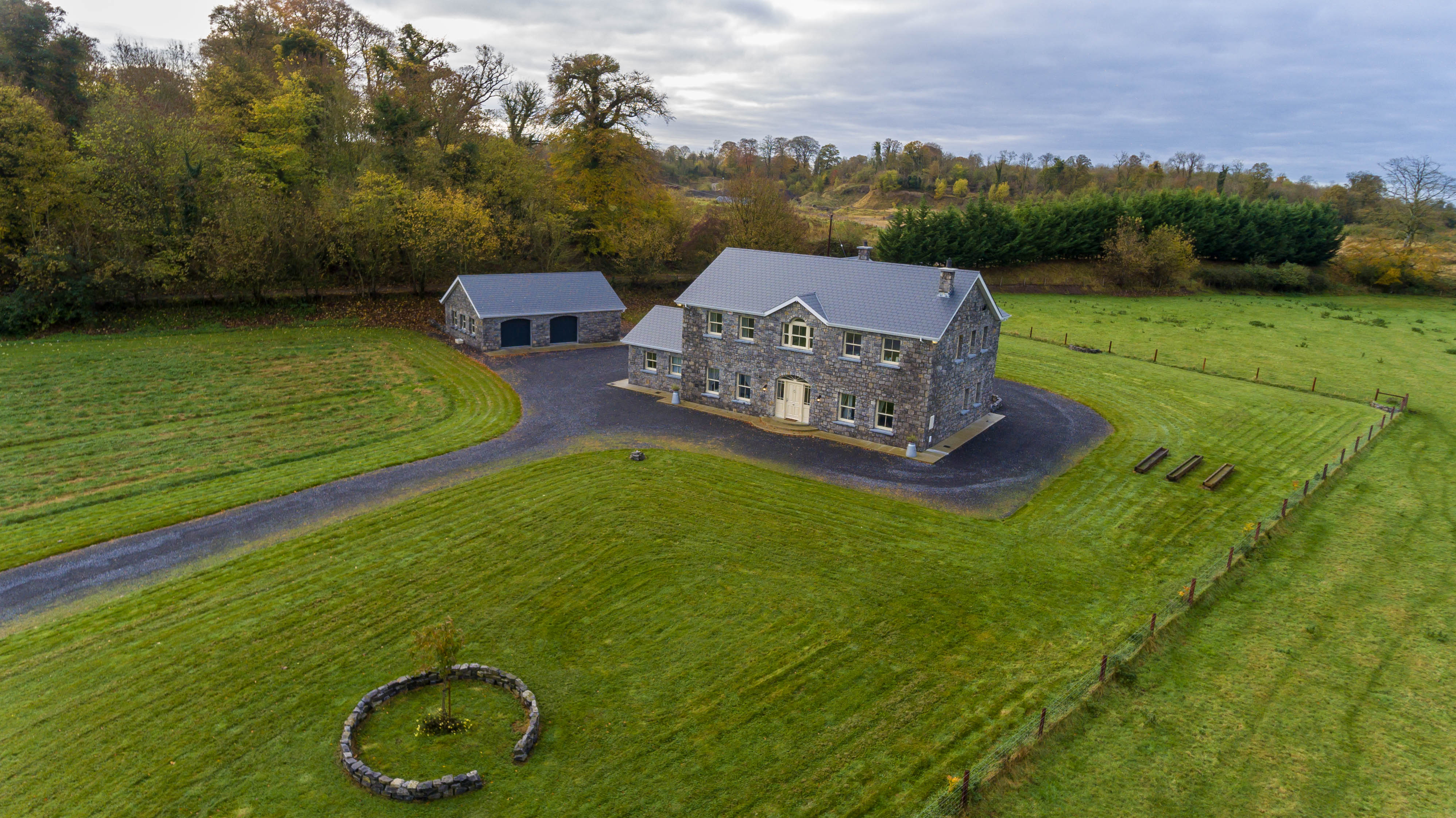 Drone Photography of House Designed by McKenna Architects © David Cantwell Photography