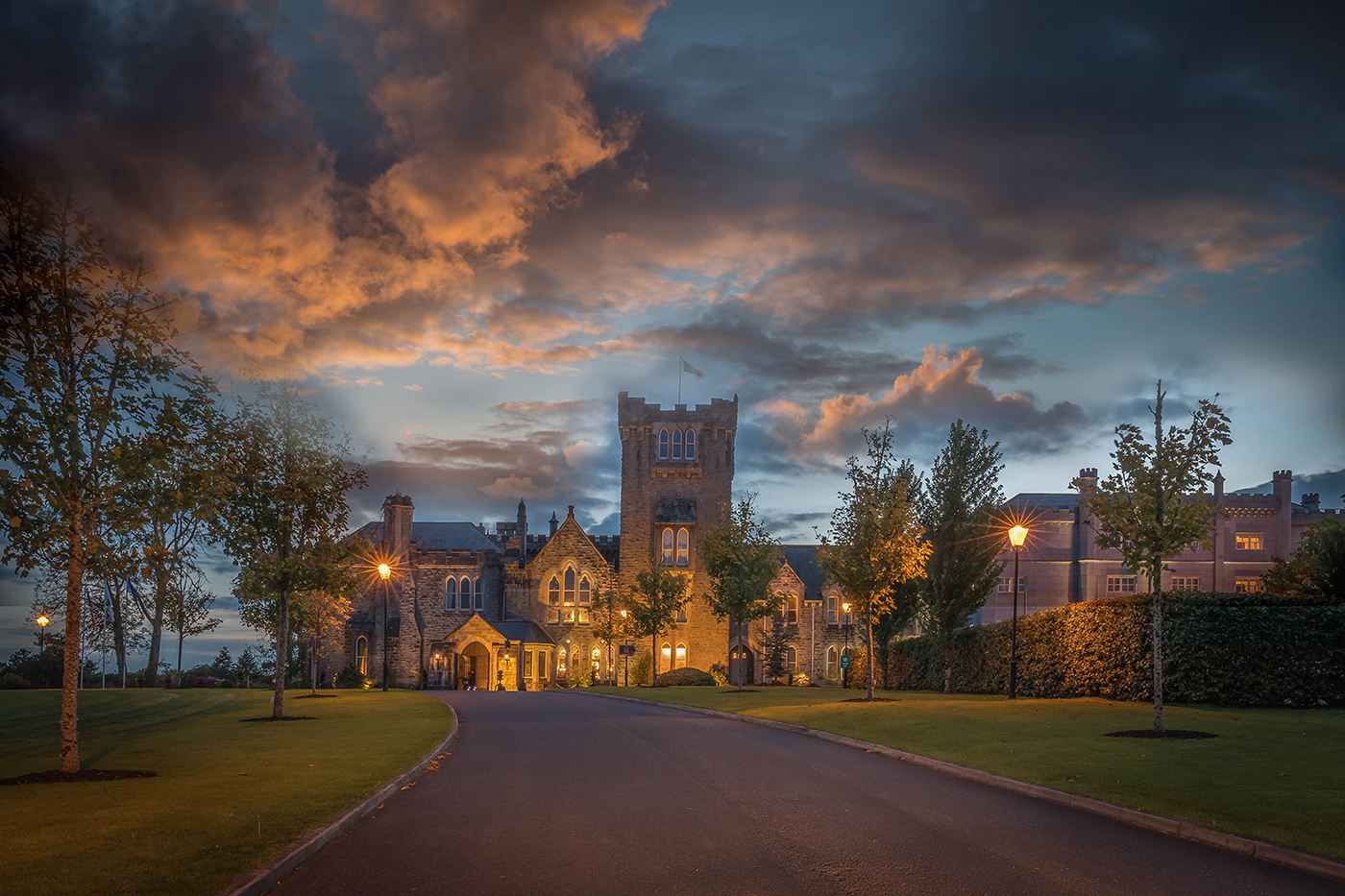 Kilronan Castle Hotel Exterior @ Night © David Cantwell Photography