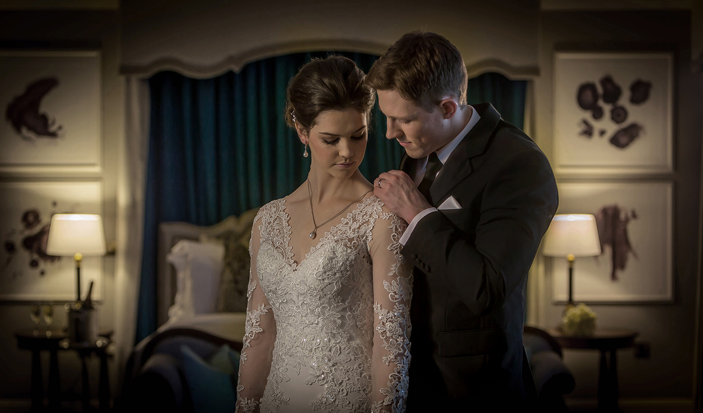 Bride & Groom in Bridal Suite for Castletroy Park Hotel - Lifestyle Photography © David Cantwell Photography